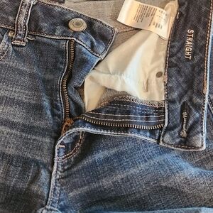 Blue Straight Leg Jeans